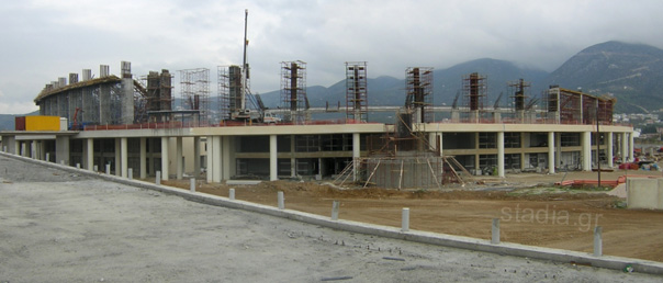 View of the stadium from the south-west, over the access ramp (December 2003)